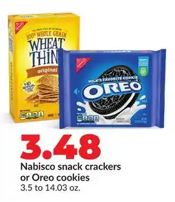 Hy-Vee Nabisco snack crackers or Oreo cookies offer