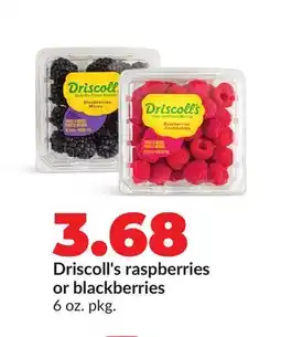 Hy-Vee Driscoll's raspberries or blackberries offer
