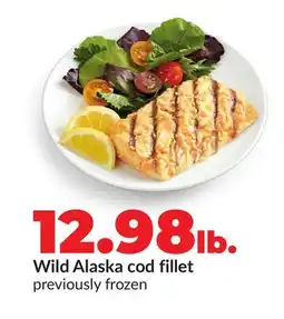 Hy-Vee Wild Alaska cod fillet offer