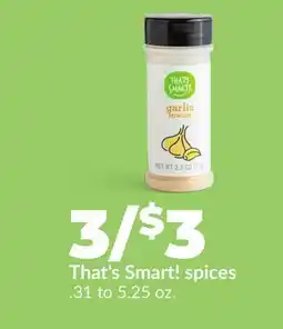 Hy-Vee That's Smart! spices offer