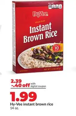 Hy-Vee Hy-Vee instant brown rice offer