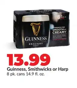 Hy-Vee Guinness, Smithwicks or Harp offer