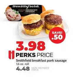 Hy-Vee Smithfield breakfast pork sausage offer