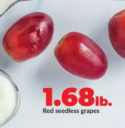 Hy-Vee Red seedless grapes offer