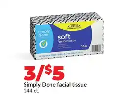 Hy-Vee Simply Done facial tissue offer