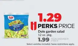 Hy-Vee Dole garden salad offer