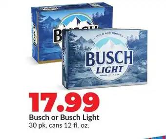 Hy-Vee Busch or Busch Light offer