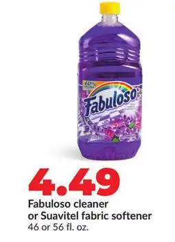 Hy-Vee Fabuloso cleaner or Suavitel fabric softener offer