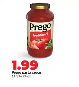 Hy-Vee Prego pasta sauce offer