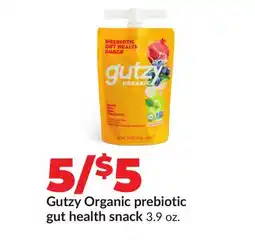 Hy-Vee Gutzy Organic prebiotic gut health snack offer