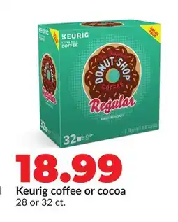Hy-Vee Keurig coffee or cocoa offer