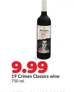 Hy-Vee 19 Crimes Classics wine offer