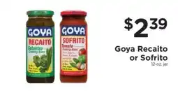 ShopRite Goya Recaito or Sofrito offer