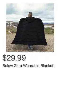 Costco Below Zero Wearable Blanket offer
