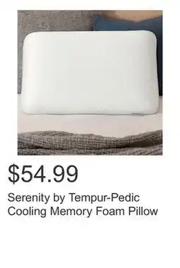Costco Serenity by Tempur-Pedic Cooling Memory Foam Pillow offer
