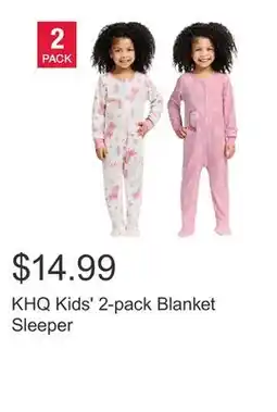 Costco KHQ Kids' 2-pack Blanket Sleeper offer