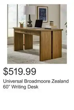 Costco Universal Broadmoore Zealand 60 Writing Desk offer