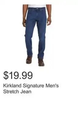 Costco Kirkland Signature Men's Stretch Jean offer