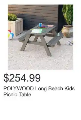 Costco POLYWOOD Long Beach Kids Picnic Table offer