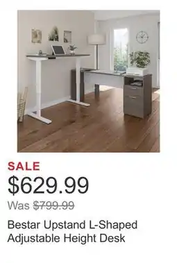 Costco Bestar Upstand L-Shaped Adjustable Height Desk offer