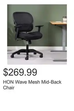 Costco HON Wave Mesh Mid-Back Chair offer