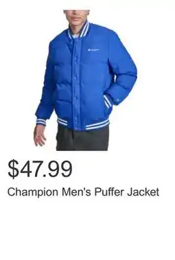 Costco Champion Men's Puffer Jacket offer