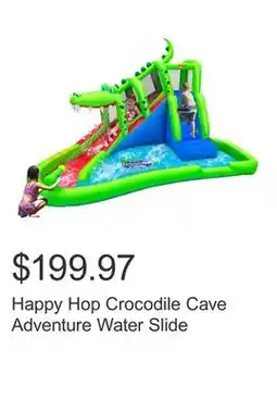Costco Happy Hop Crocodile Cave Adventure Water Slide offer