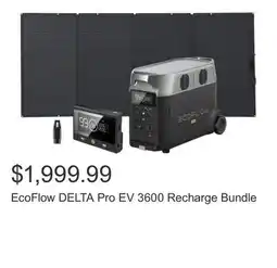 Costco EcoFlow DELTA Pro EV 3600 Recharge Bundle offer