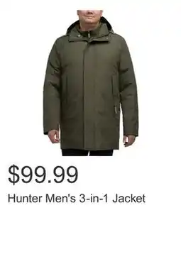 Costco Hunter Men's 3-in-1 Jacket offer