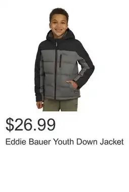 Costco Eddie Bauer Youth Down Jacket offer