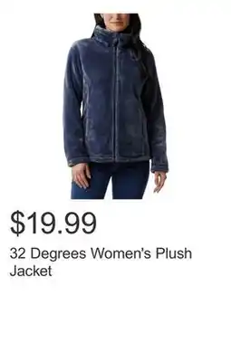 Costco 32 Degrees Women's Plush Jacket offer