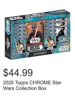 Costco 2025 Topps CHROME Star Wars Collection Box offer