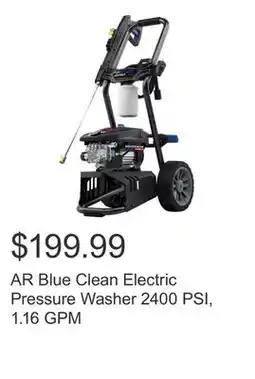 Costco AR Blue Clean Electric Pressure Washer 2400 PSI, 1.16 GPM offer