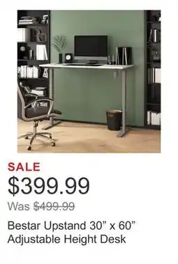 Costco Bestar Upstand 30 x 60 Adjustable Height Desk offer