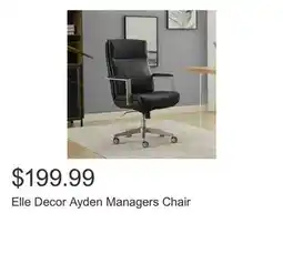 Costco Elle Decor Ayden Managers Chair offer