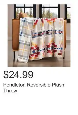 Costco Pendleton Reversible Plush Throw offer