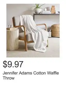 Costco Jennifer Adams Cotton Waffle Throw offer
