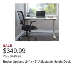 Costco Bestar Upstand 24 x 48 Adjustable Height Desk offer