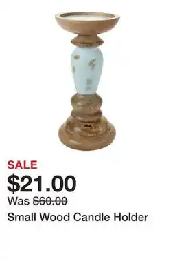 Belk Small Wood Candle Holder offer