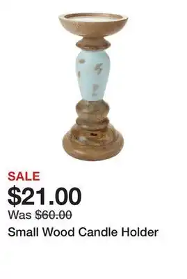 Belk Small Wood Candle Holder offer