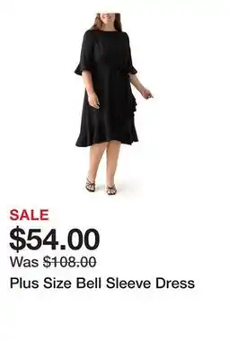 Belk Plus Size Bell Sleeve Dress offer