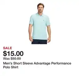 Belk Men's Short Sleeve Advantage Performance Polo Shirt offer