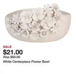 Belk White Centerpiece Flower Bowl offer