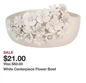 Belk White Centerpiece Flower Bowl offer