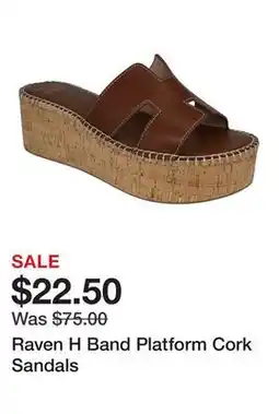 Belk Raven H Band Platform Cork Sandals offer
