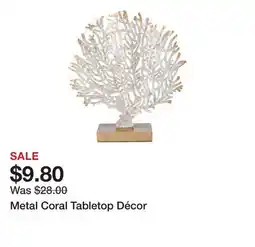 Belk Metal Coral Tabletop Décor offer