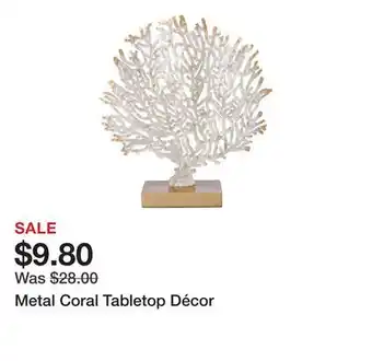 Belk Metal Coral Tabletop Décor offer
