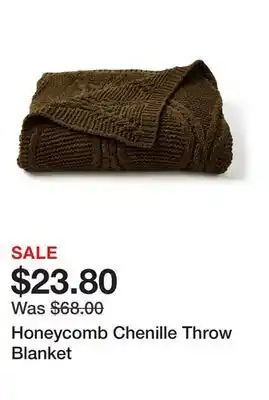 Belk Honeycomb Chenille Throw Blanket offer