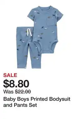 Belk Baby Boys Printed Bodysuit and Pants Set offer