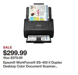 Office Depot Epson WorkForce ES-400 II Duplex Desktop Color Document Scanner with Auto Document Feeder offer